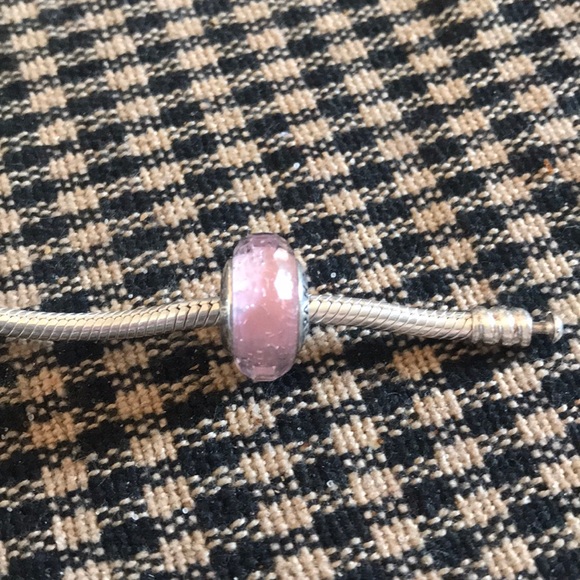 Pandora Jewelry - Pandora Pink Shimmer Faceted Murano Charm